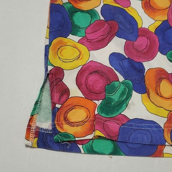 Picone Sports Colorful Beach Hats Sleeveless Shift Tunic Top - Picture 5 of 8
